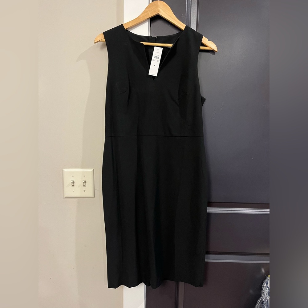 NWT Ann Taylor sheath dress black